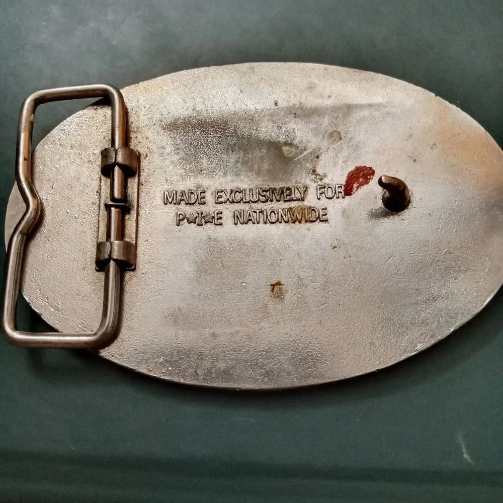 Vintage P.I.E. Trucker Belt Buckle Made Exclusively For P.I.E Nationwide